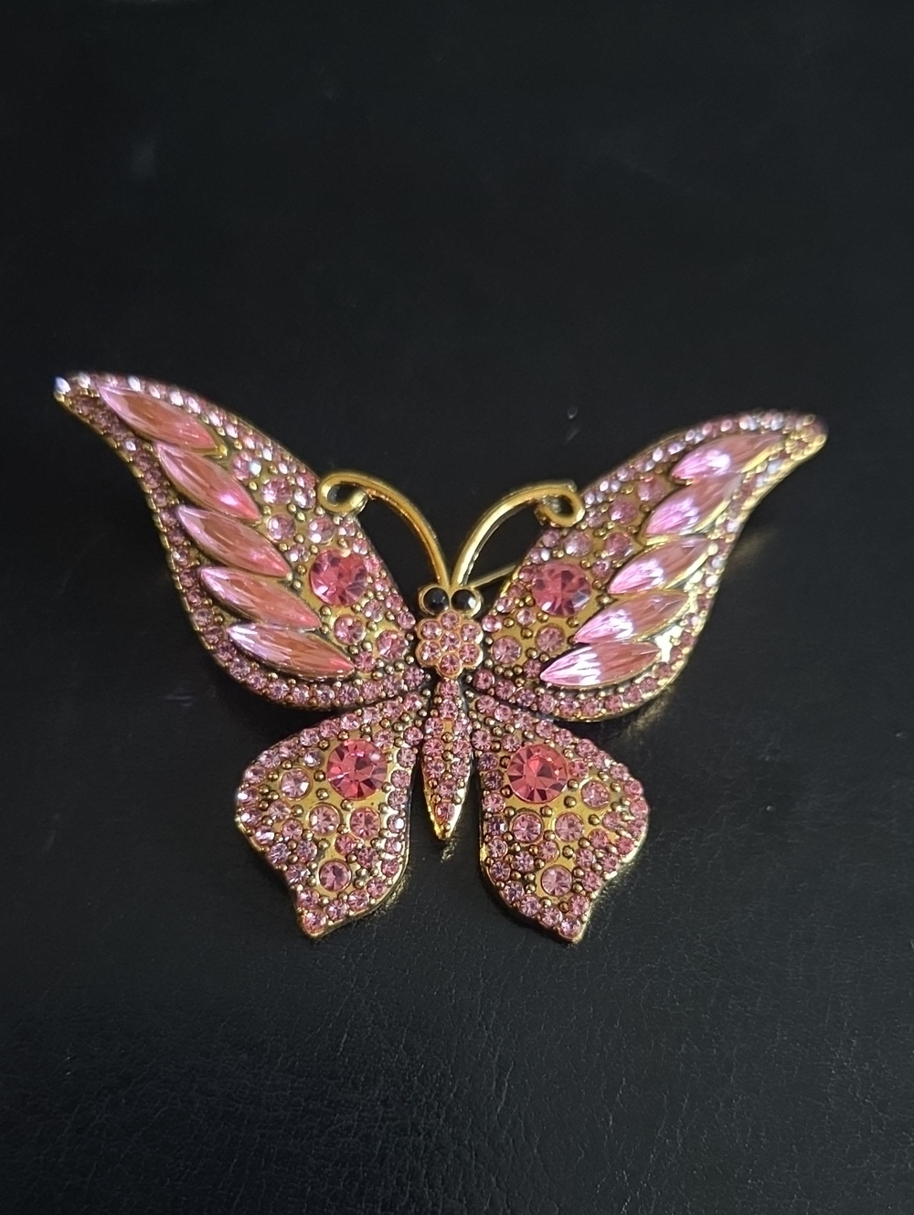 Pink Crystal Butterfly Brooch - Women's Jewelry, Nwot